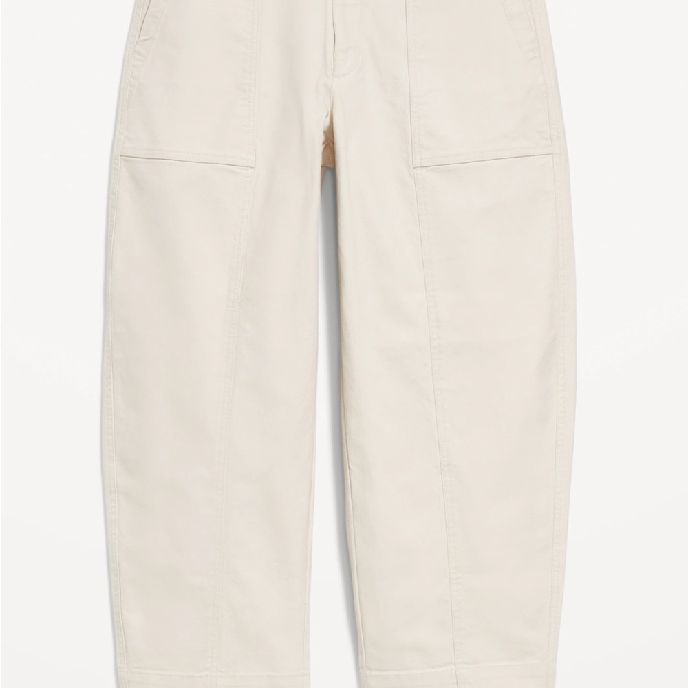 Old Navy High-Waisted Barrel Canvas Pants Size 14